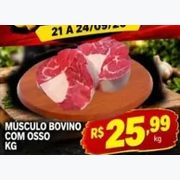 Recorte do encarte de Músculo Bovino com Osso