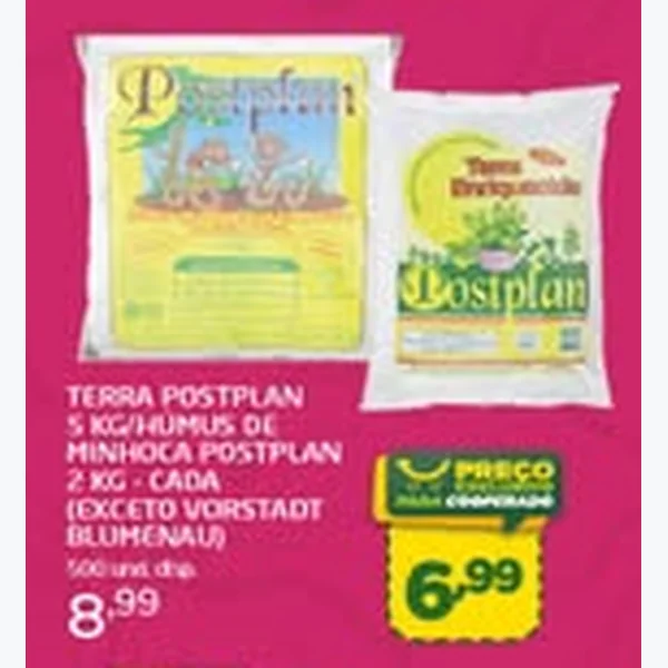 Recorte do encarte de Terra Postplan 5 kg