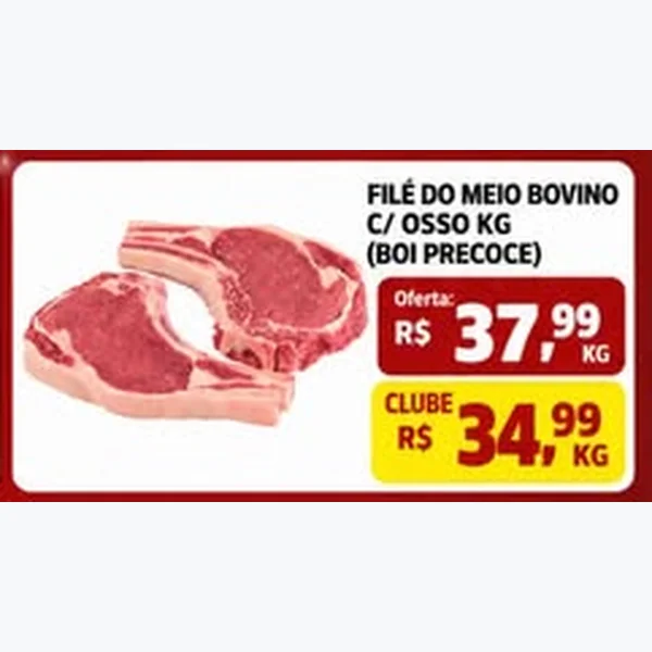 Filé do Meio Bovino C/ Osso