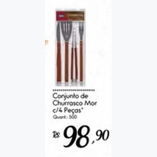 Conjunto de Churrasco C/4 Peças Mor