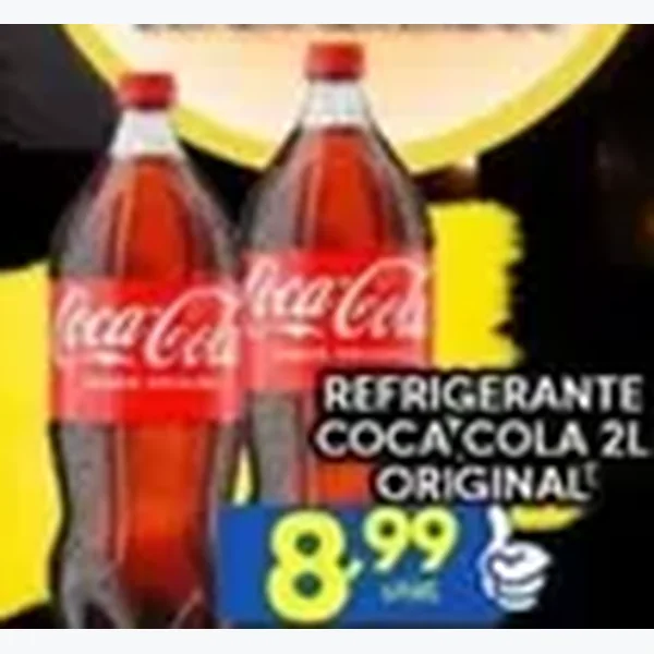 Recorte do encarte de Refrigerante Original Coca-Cola 2 L
