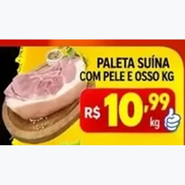 Paleta Suína com Pele e Osso