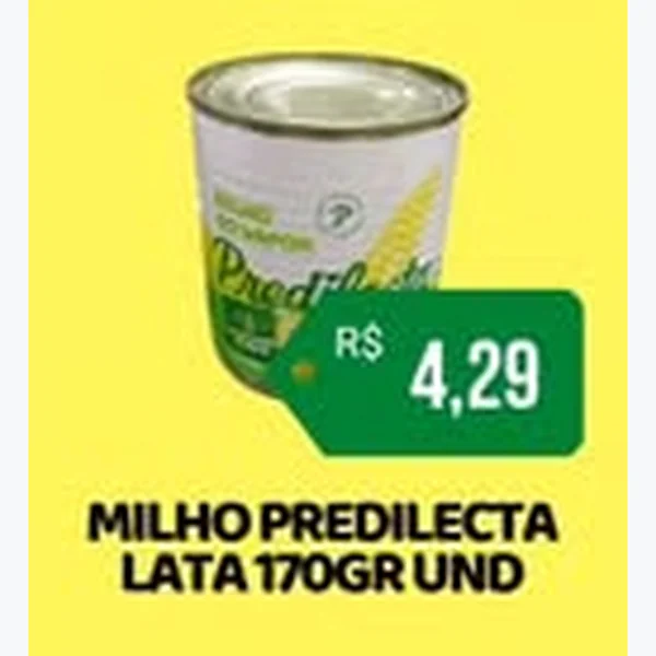 Recorte do encarte de Milho Predilecta 170 g
