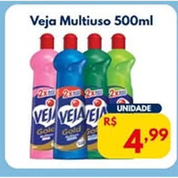 Recorte do encarte de Multiuso Veja 500 ml