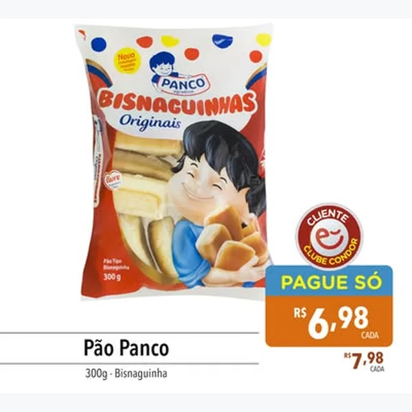 Recorte do encarte de Bisnaguinhas Originais Panco 300 g