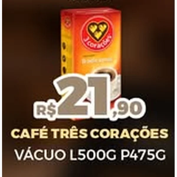 Recorte do encarte de Café Três Corações 500 g