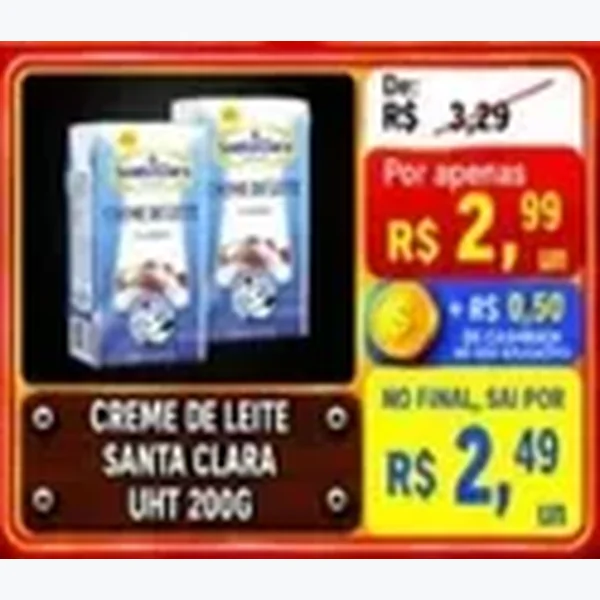 Creme de Leite Uht Santa Clara