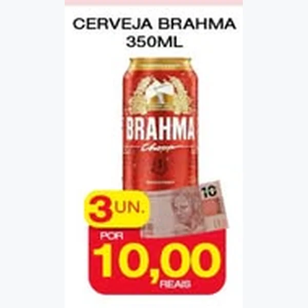 Recorte do encarte de Cerveja Brahma 350 ml