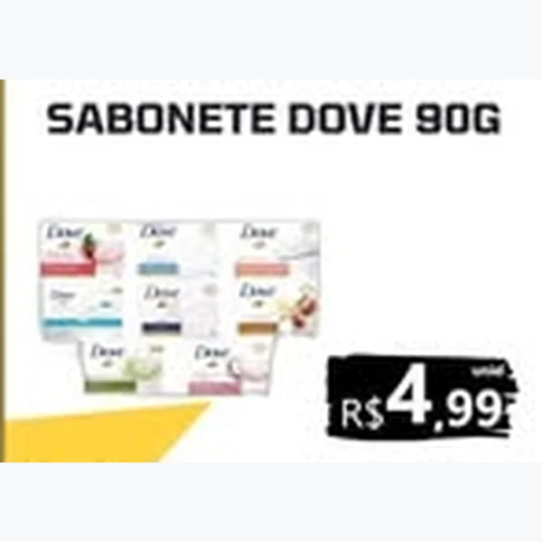 Recorte do encarte de Sabonete Dove 90 g