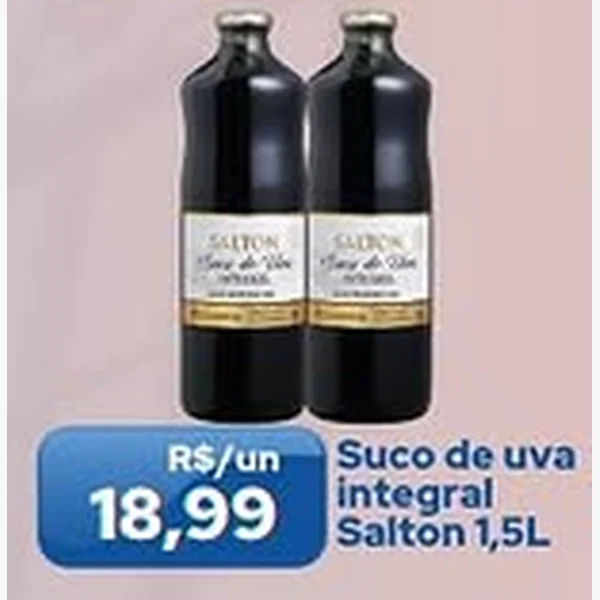 Recorte do encarte de Suco de Uva Integral Salton 1,5 L