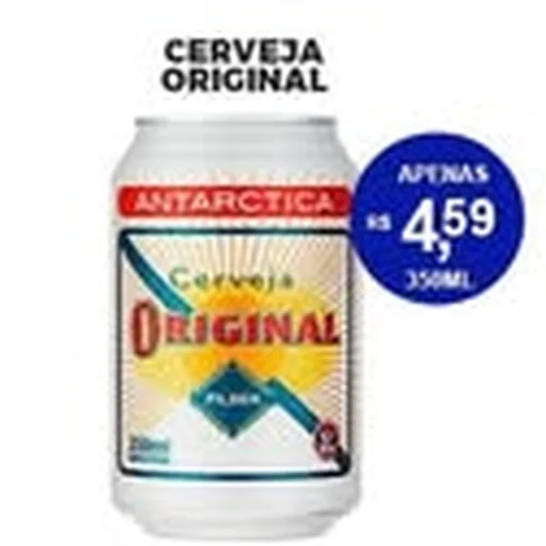 Recorte do encarte de Cerveja Original 350 ml