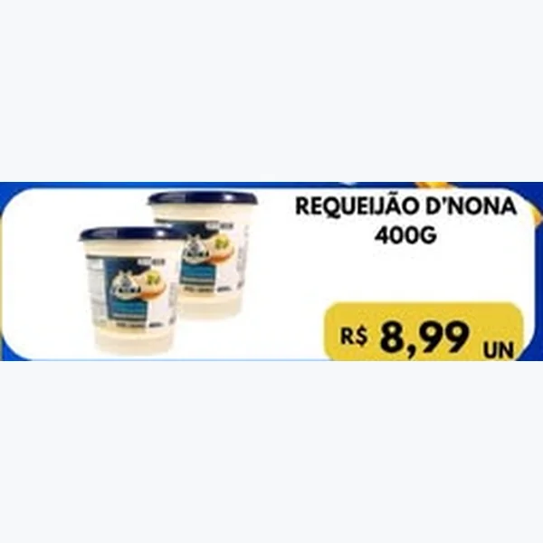Recorte do encarte de Requeijão D'Nona 400 g