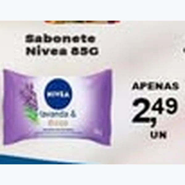 Recorte do encarte de Sabonete Nivea 85 g