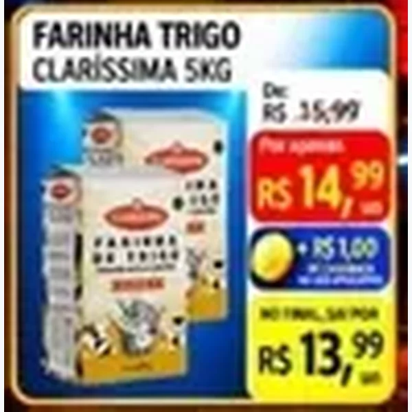 Farinha de Trigo Claríssima 5 kg