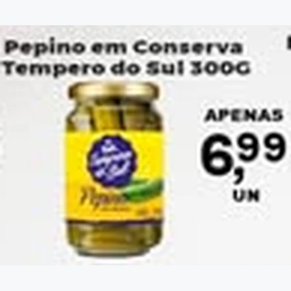 Recorte do encarte de Pepino em Conserva Tempero do Sul 300 g