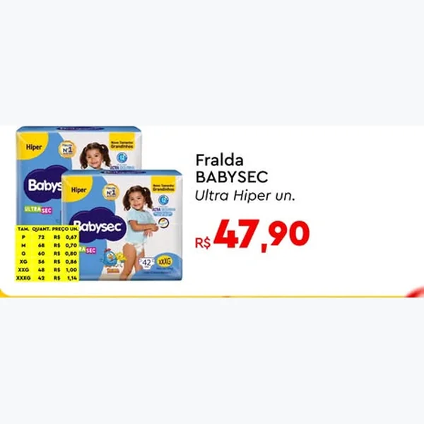Fralda Ultra BABYSEC