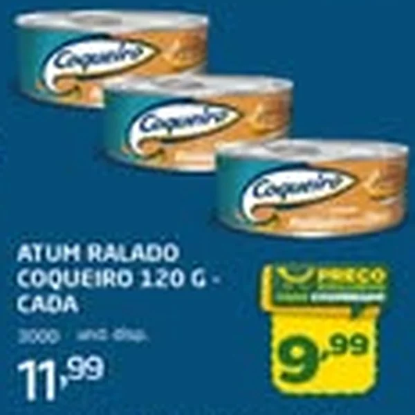 Atum Ralado Coqueiro 120 g