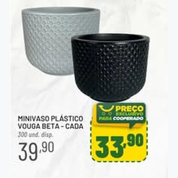 Recorte do encarte de Minivaso Plástico Vouga Beta