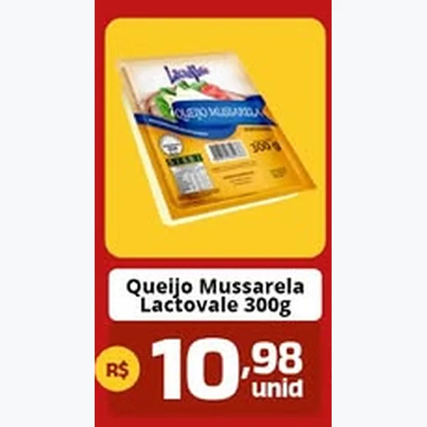 Queijo Mussarela Lactovale 300 g