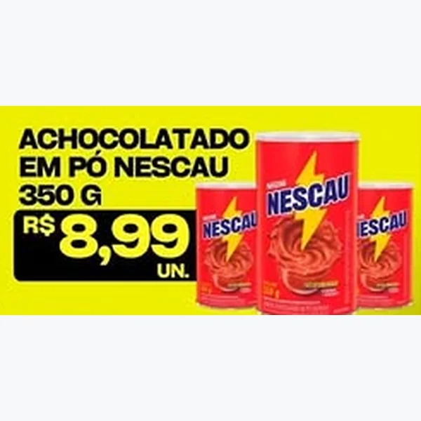 Recorte do encarte de Achocolatado em Pó Nescau 350 g