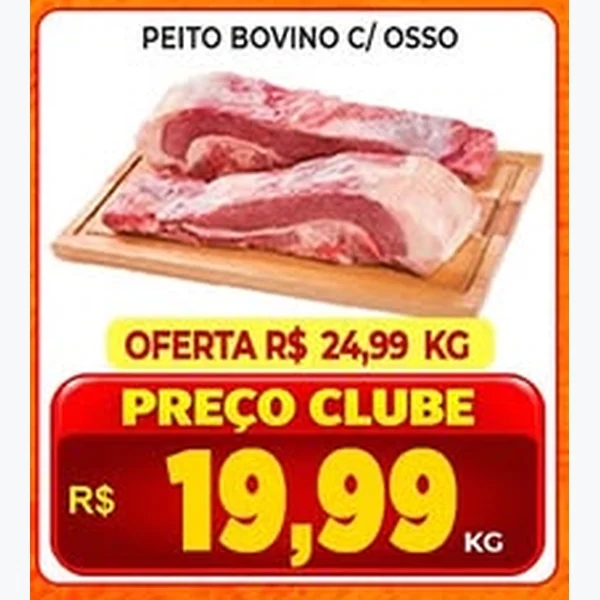 Recorte do encarte de Peito Bovino C/ Osso