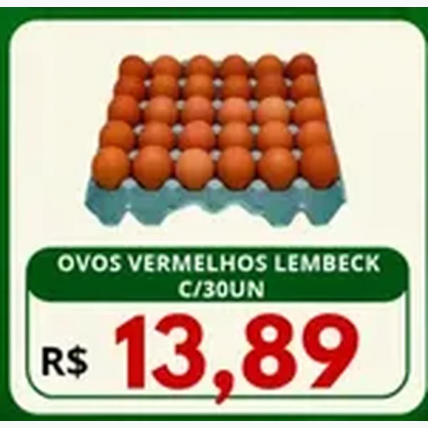 Ovos Vermelhos Lembeck 30 un