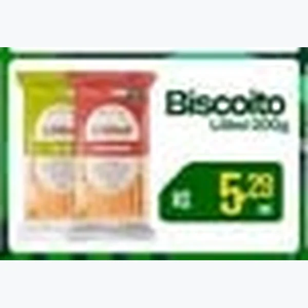 Recorte do encarte de Biscoito Líder