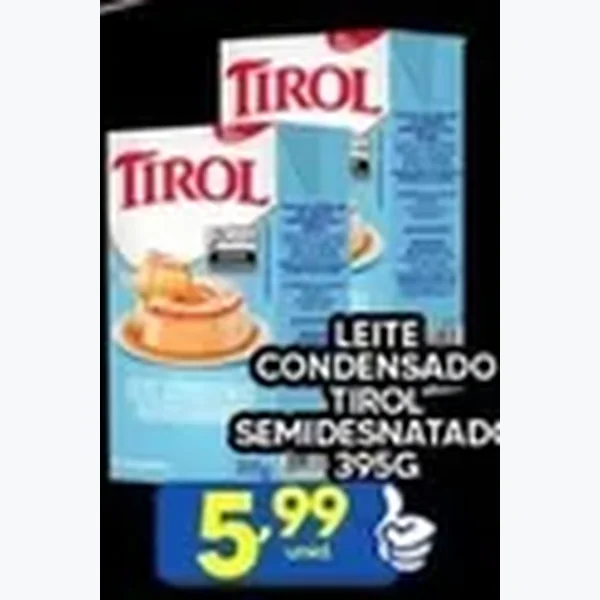 Leite Condensado Semidesnatado Tirol 395 g