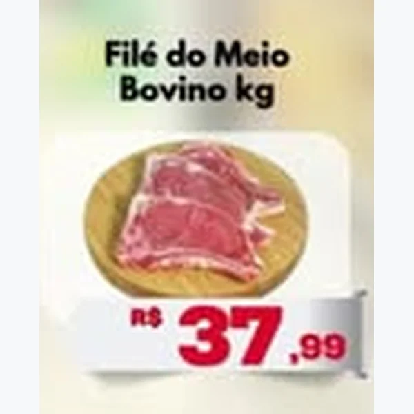 Recorte do encarte de Filé do Meio Bovino