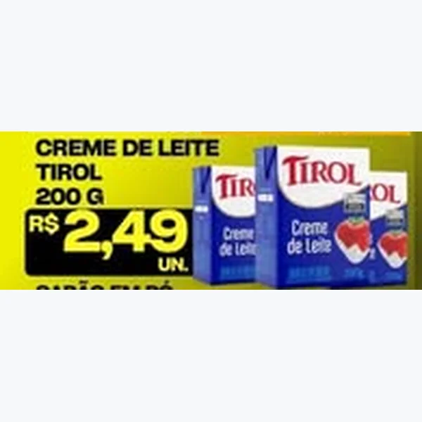 Creme de Leite Tirol 200 g