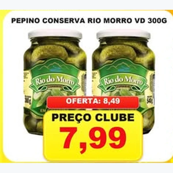 Pepino Conserva Rio do Morro 300 g