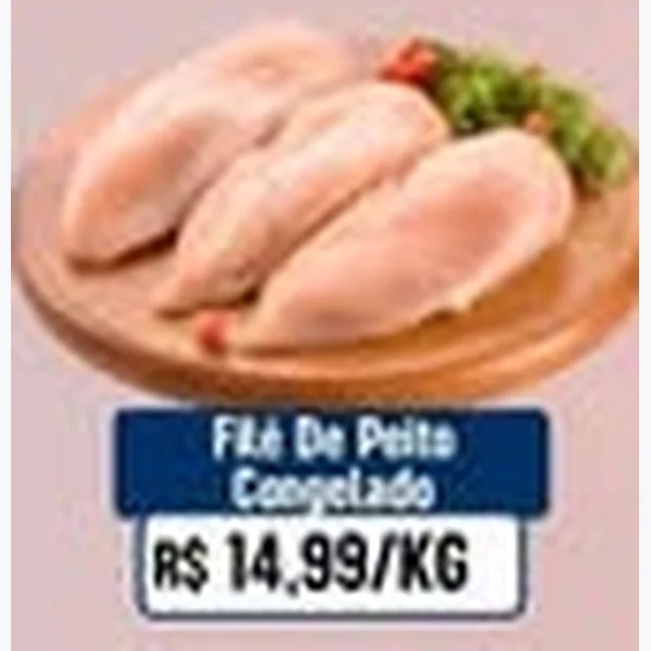 Recorte do encarte de Filé de Peito Congelado