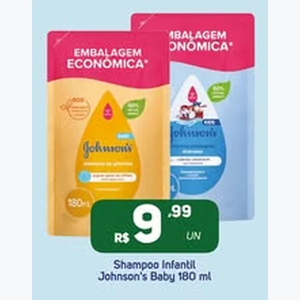 Shampoo Infantil Johnson's Baby 180 ml