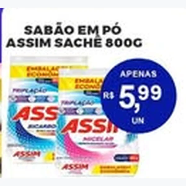 Sabão em Pó Assim 800 g