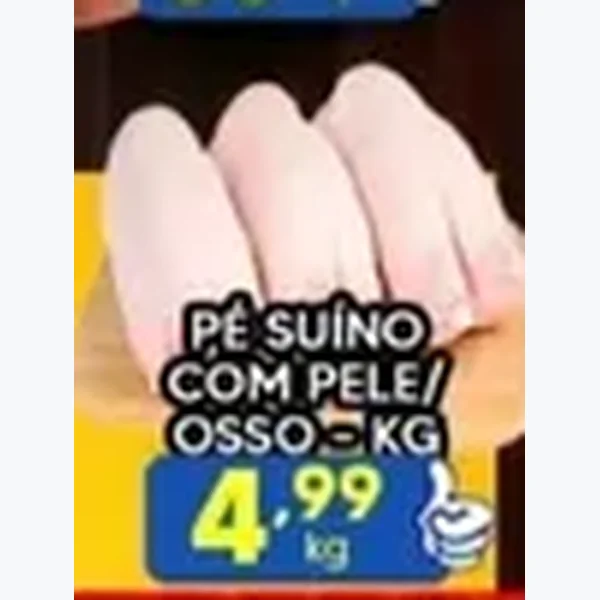Recorte do encarte de Pé Suíno com Pele e Osso