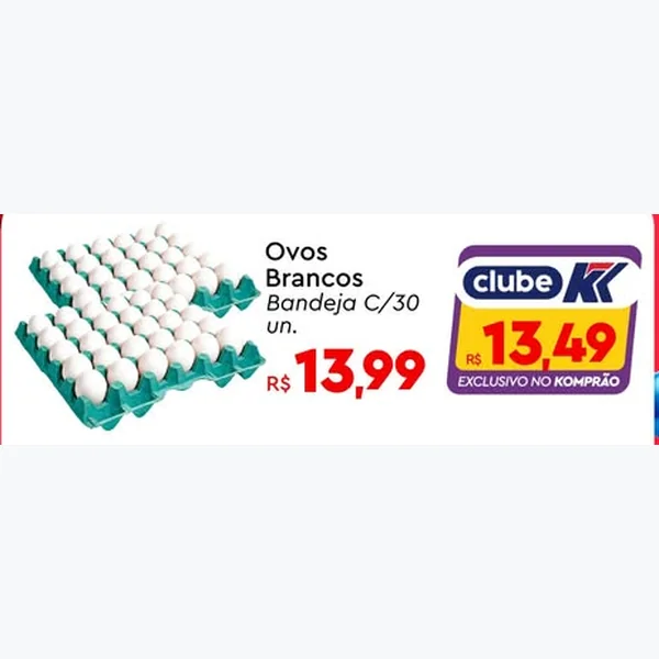 Ovos Brancos 30 un