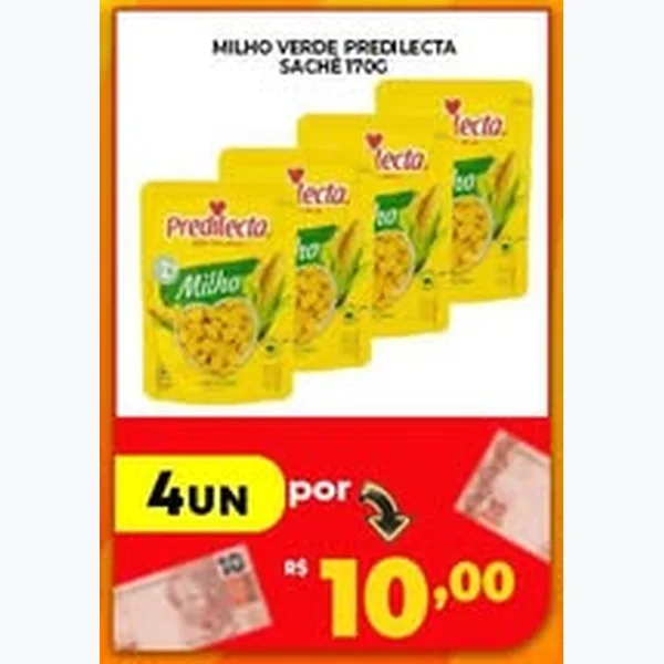 Recorte do encarte de Milho Verde Predilecta 170 g