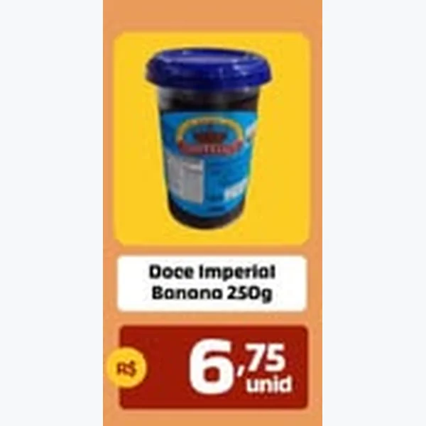Recorte do encarte de Doce de Banana Imperial 250 g