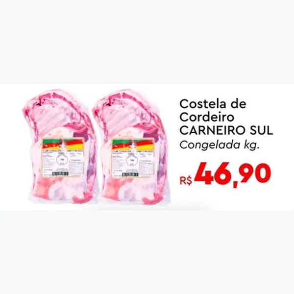 Costela de Cordeiro Congelada Carneiro Sul