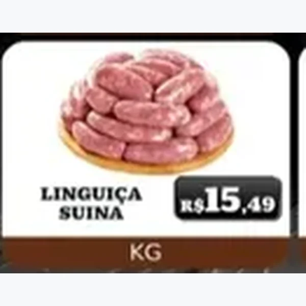 Recorte do encarte de Linguiça Suína