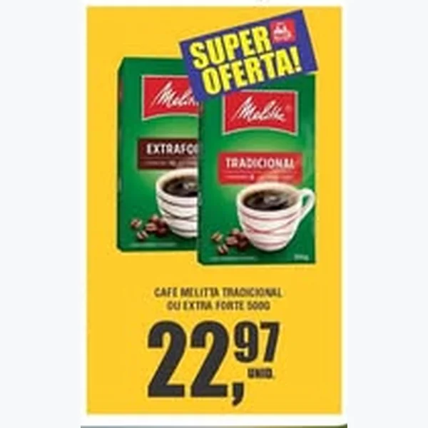 Recorte do encarte de Café Tradicional Melitta 500 g