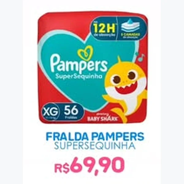 Recorte do encarte de Fralda Superseca Pampers