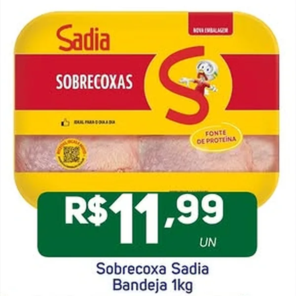 Sobrecoxa Sadia 1 kg