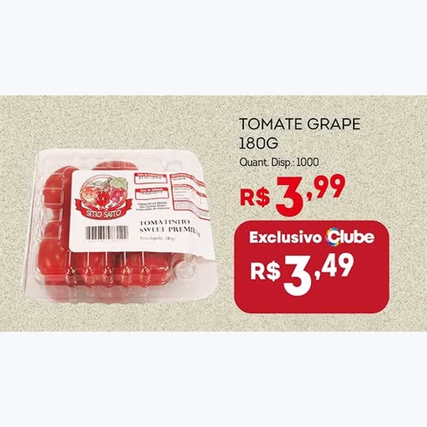 Tomate Grape Sítio Saito 180 g