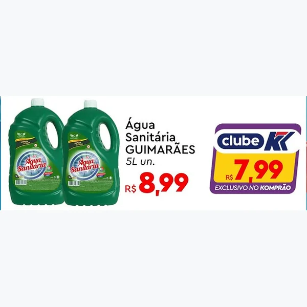 Água Sanitária GUIMARÃES 5 L