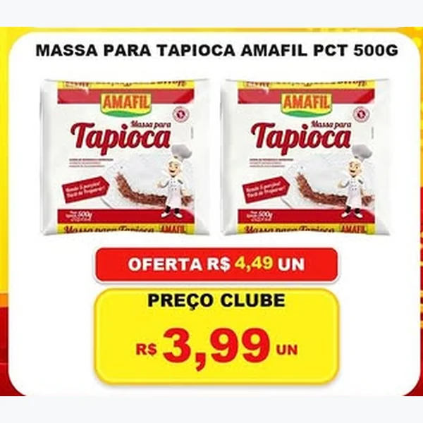 Massa para Tapioca Amafil 500 g
