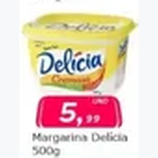 Recorte do encarte de Margarina Delícia 500 g