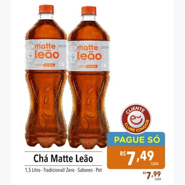 Chá Matte Leão 1,5 L