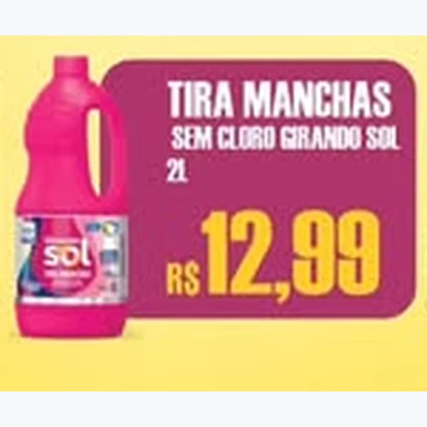 Tira Manchas sem Cloro Girando Sol 2 L