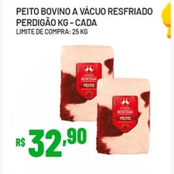 Recorte do encarte de Peito Bovino a Vácuo Resfriado Perdigão